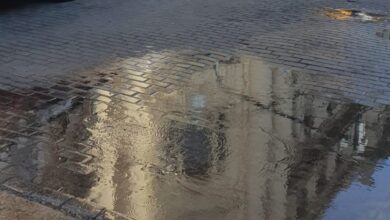 Photo of Rotura de caño en plena peatonal San Martín