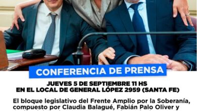 Photo of El Frente por la Soberanía realizará una conferencia de prensa