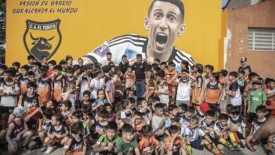 Photo of Di María tiene un nuevo mural en el club que lo vio nacer