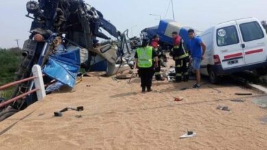 Photo of Fuerte accidente en la Ruta 4 sobre el Puente Arroyo San Antonio